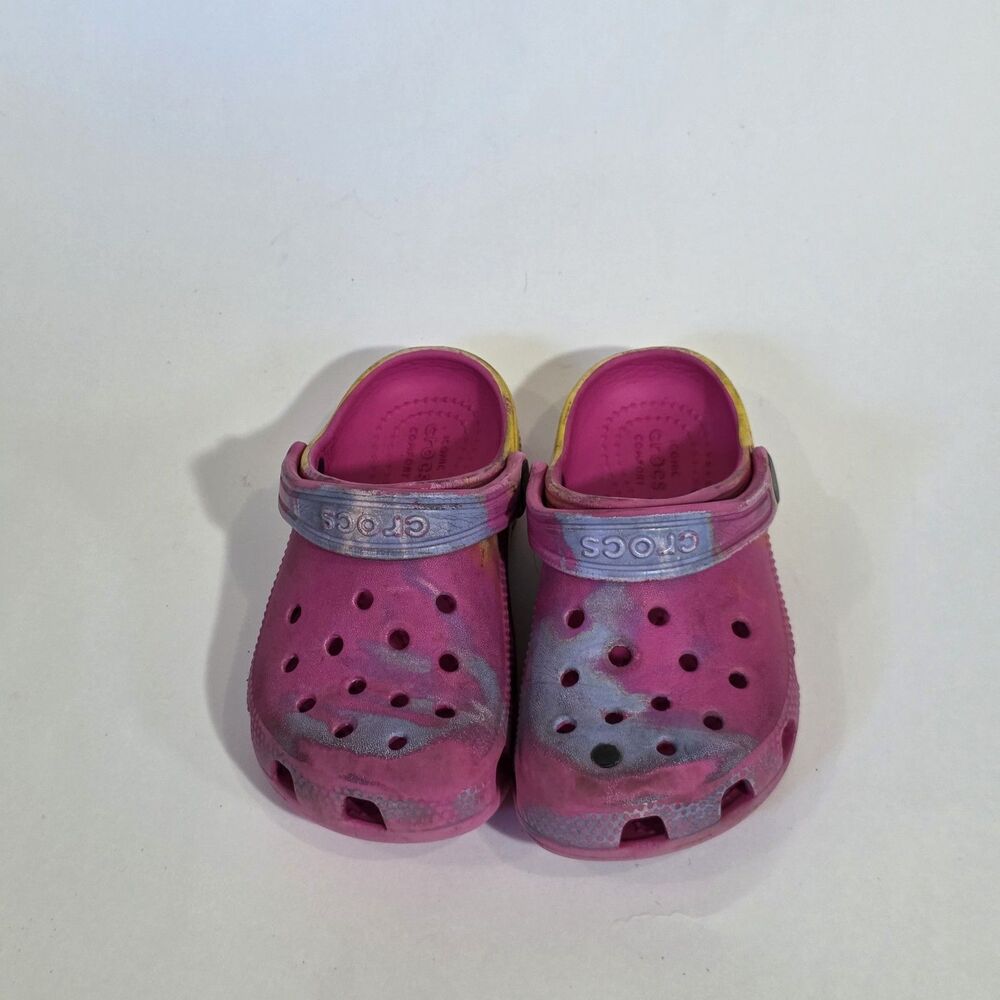 Crocs Clogs Sandals Girls Pink Sz C 11